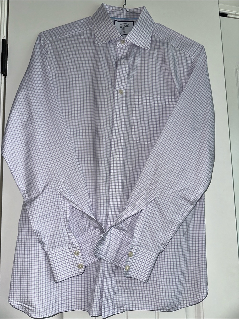 Charles Tyrwhitt Light Purple Checked Dress Shirt